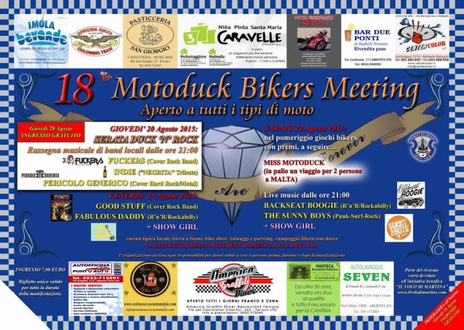 18° Motoduck Bikers Meeting – 20/23 Agosto